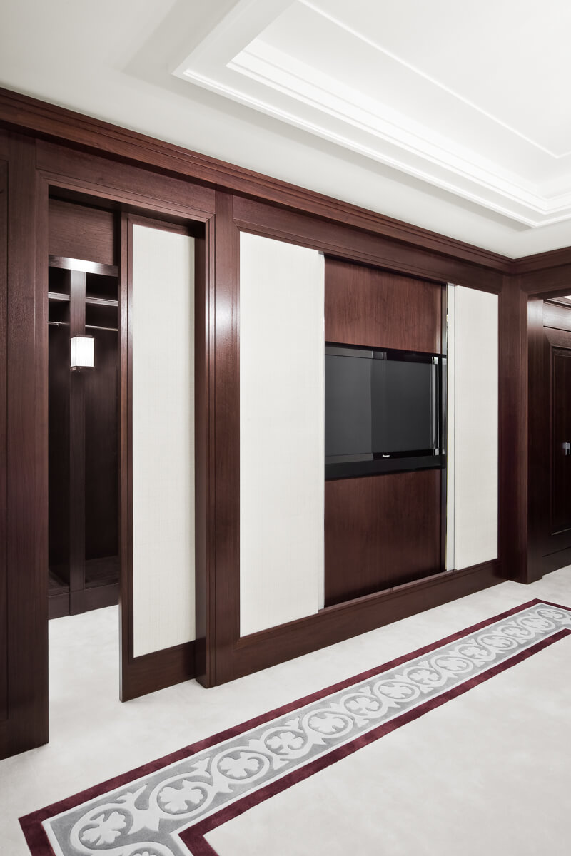 luxury apartment wood interior london 14