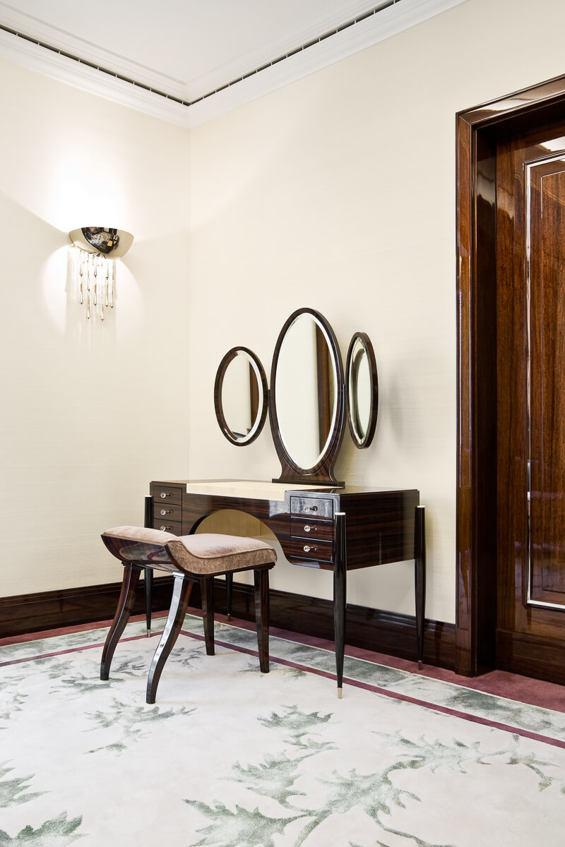 luxury apartment wood interior london 5