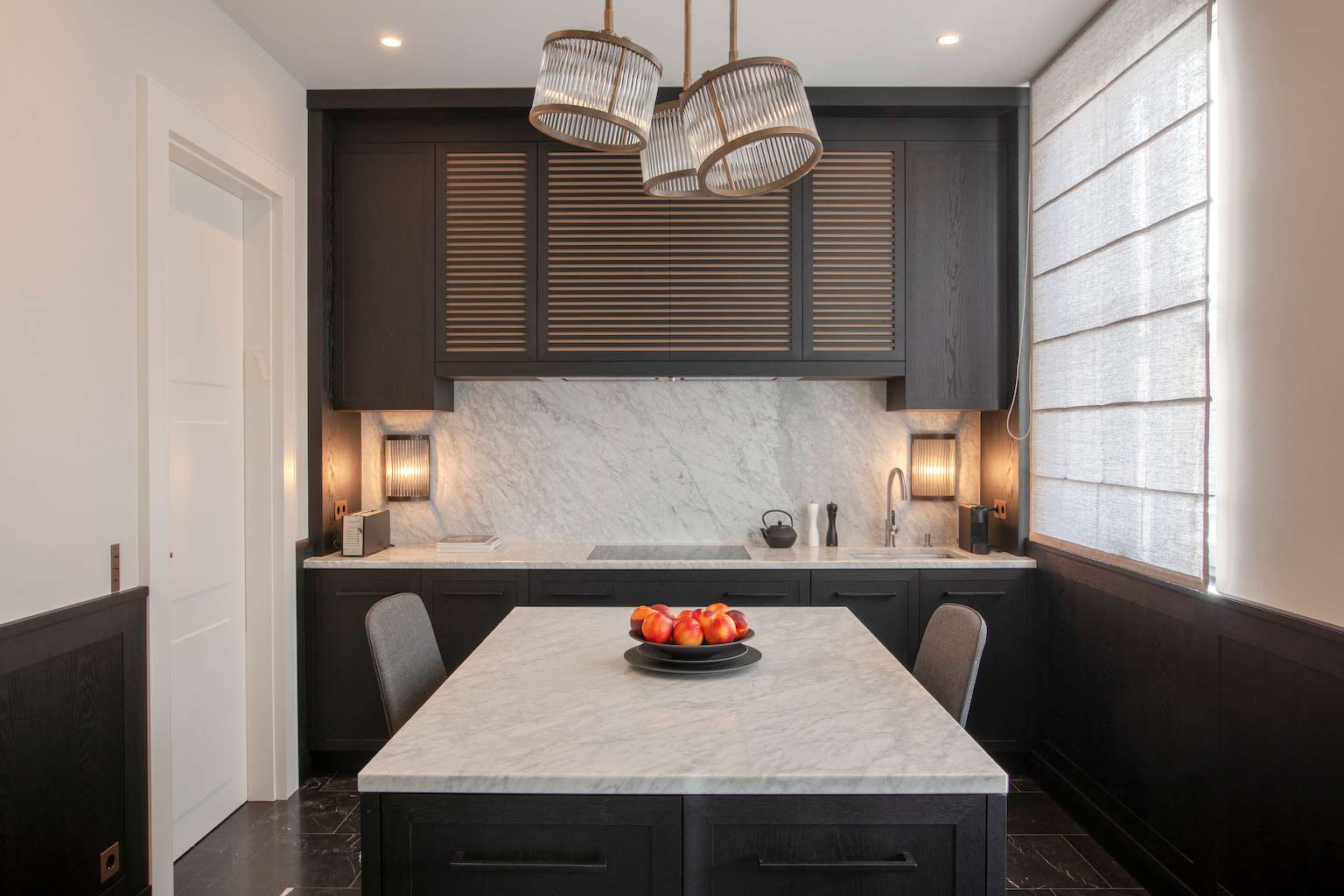 luxury kitchen interior wood marble 8