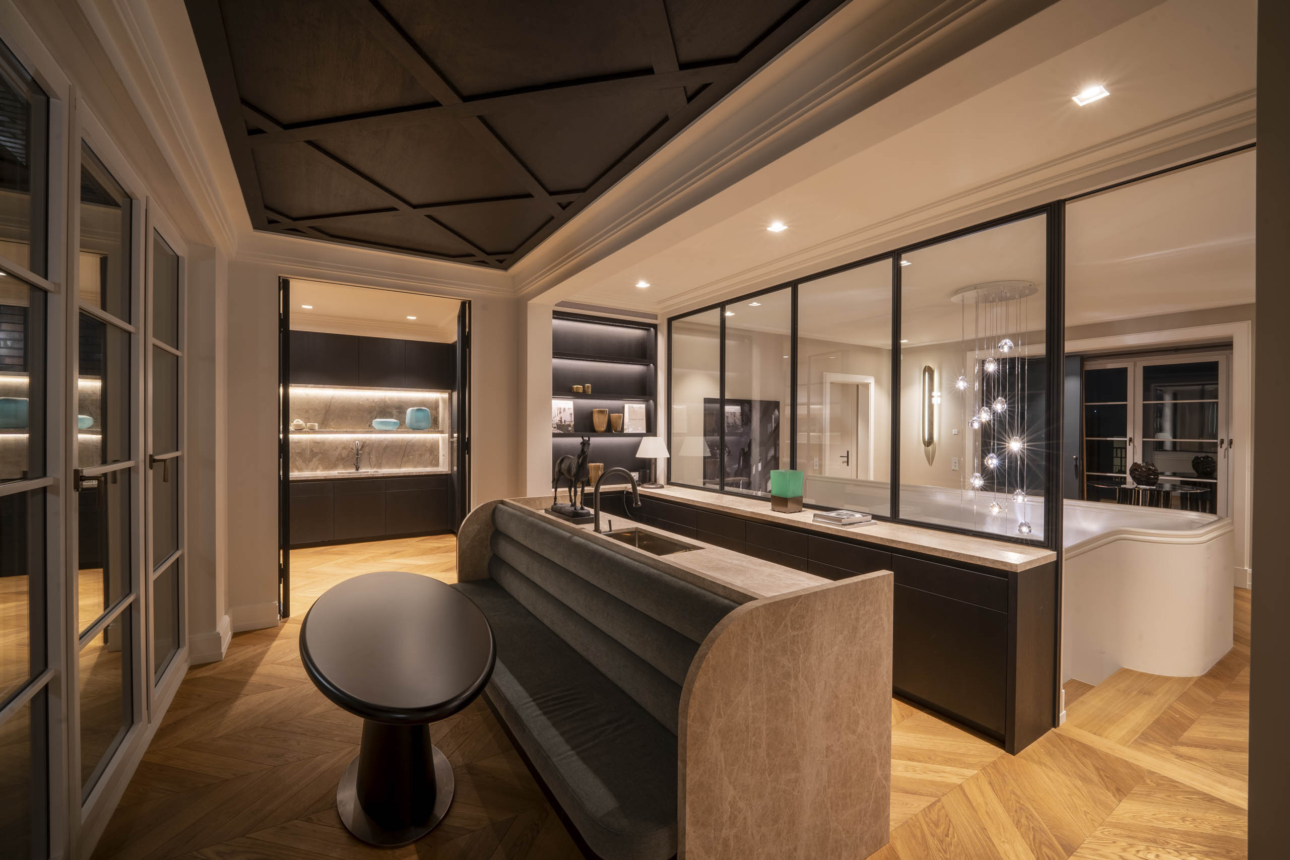 luxury kitchen wood inteirior berlin