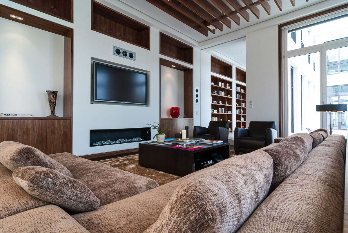 luxury living room wood interior 11