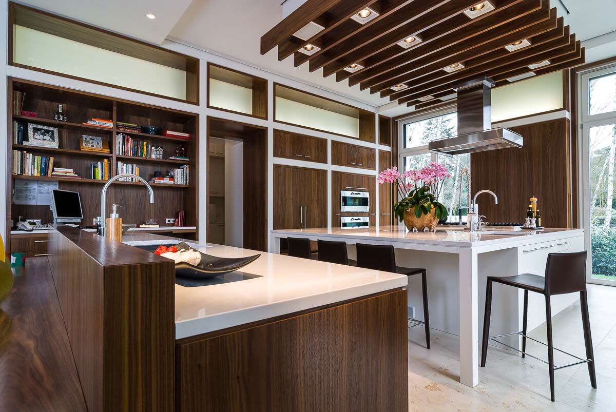 luxury living room wood interior 5