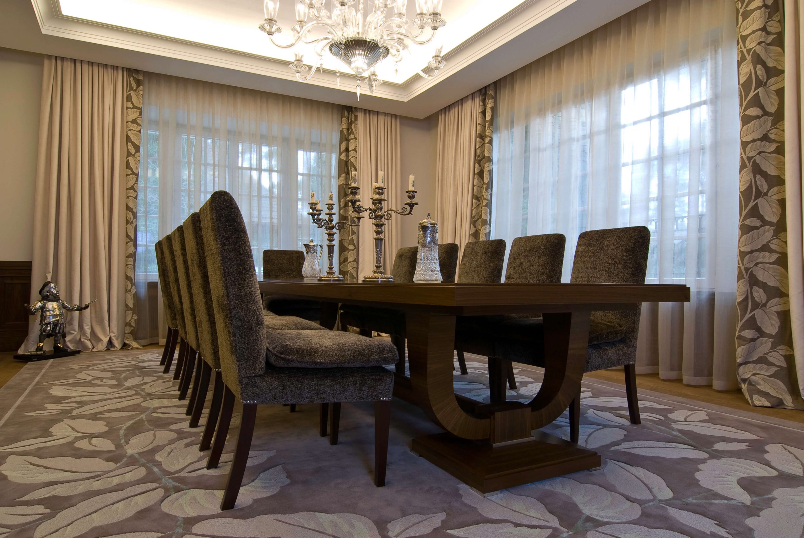 luxury living room wood paneling scaled